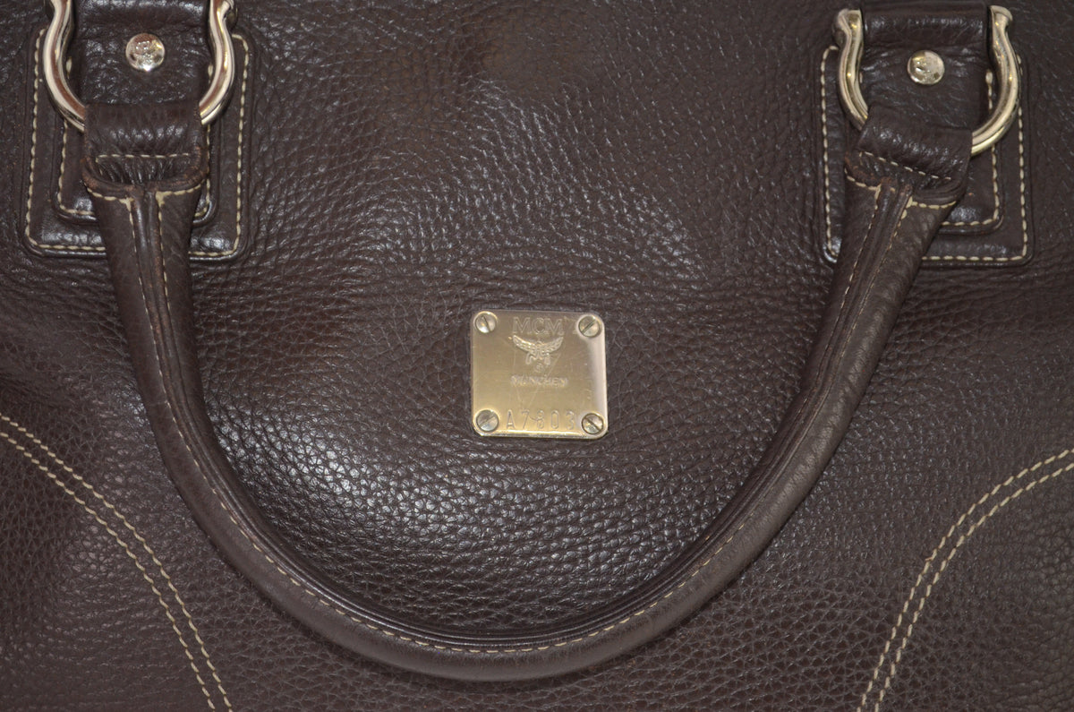 MCM Leder Tote Bag Braun