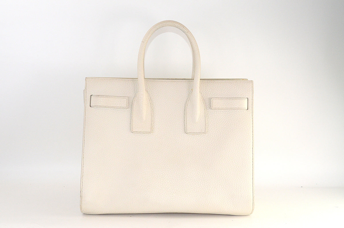 Saint Laurent Sac de Jour Handtasche Weiß
