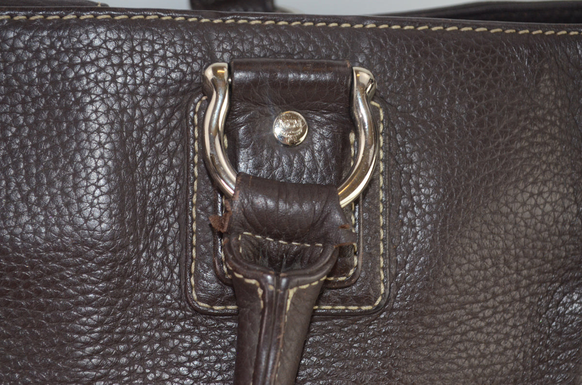 MCM Leder Tote Bag Braun