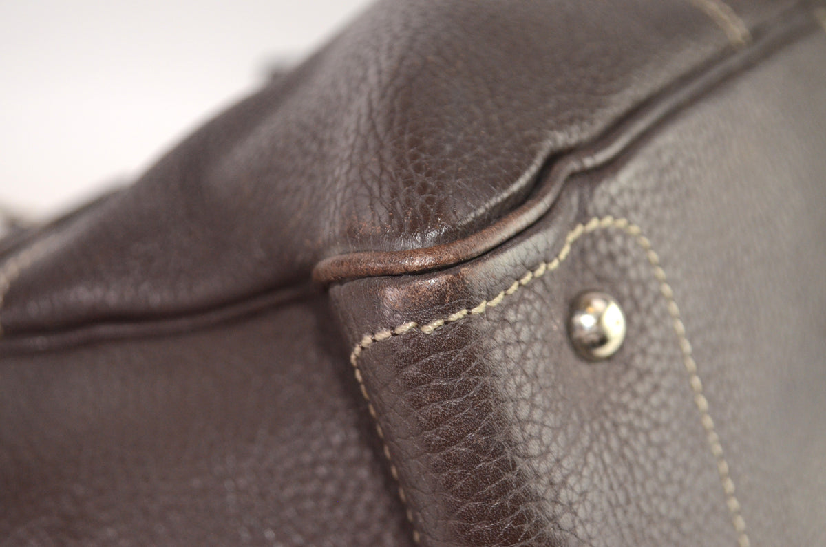 MCM Leder Tote Bag Braun