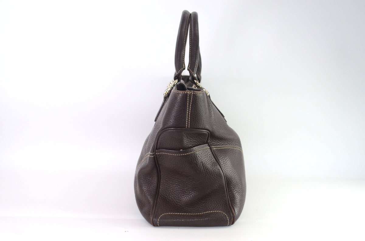 MCM Leder Tote Bag Braun