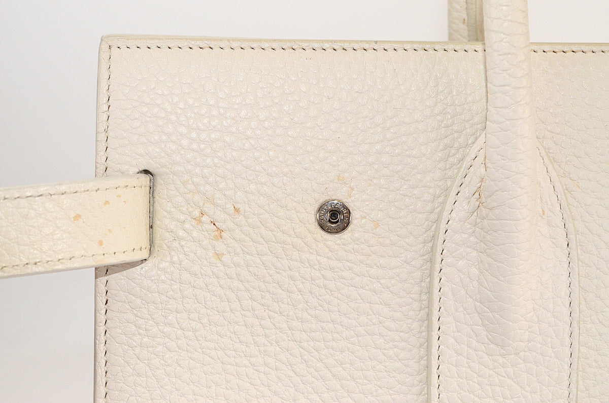 Saint Laurent Sac de Jour Handtasche Weiß