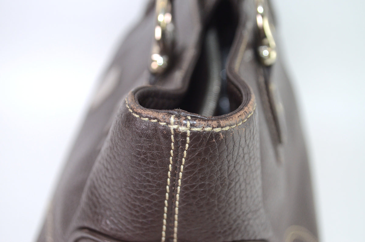 MCM Leder Tote Bag Braun