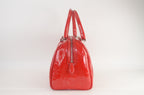 Dior Trotter Boston Bag Lackleder Rot