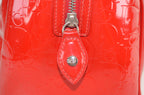 Dior Trotter Boston Bag Lackleder Rot