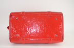 Dior Trotter Boston Bag Lackleder Rot