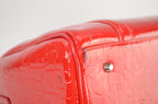 Dior Trotter Boston Bag Lackleder Rot