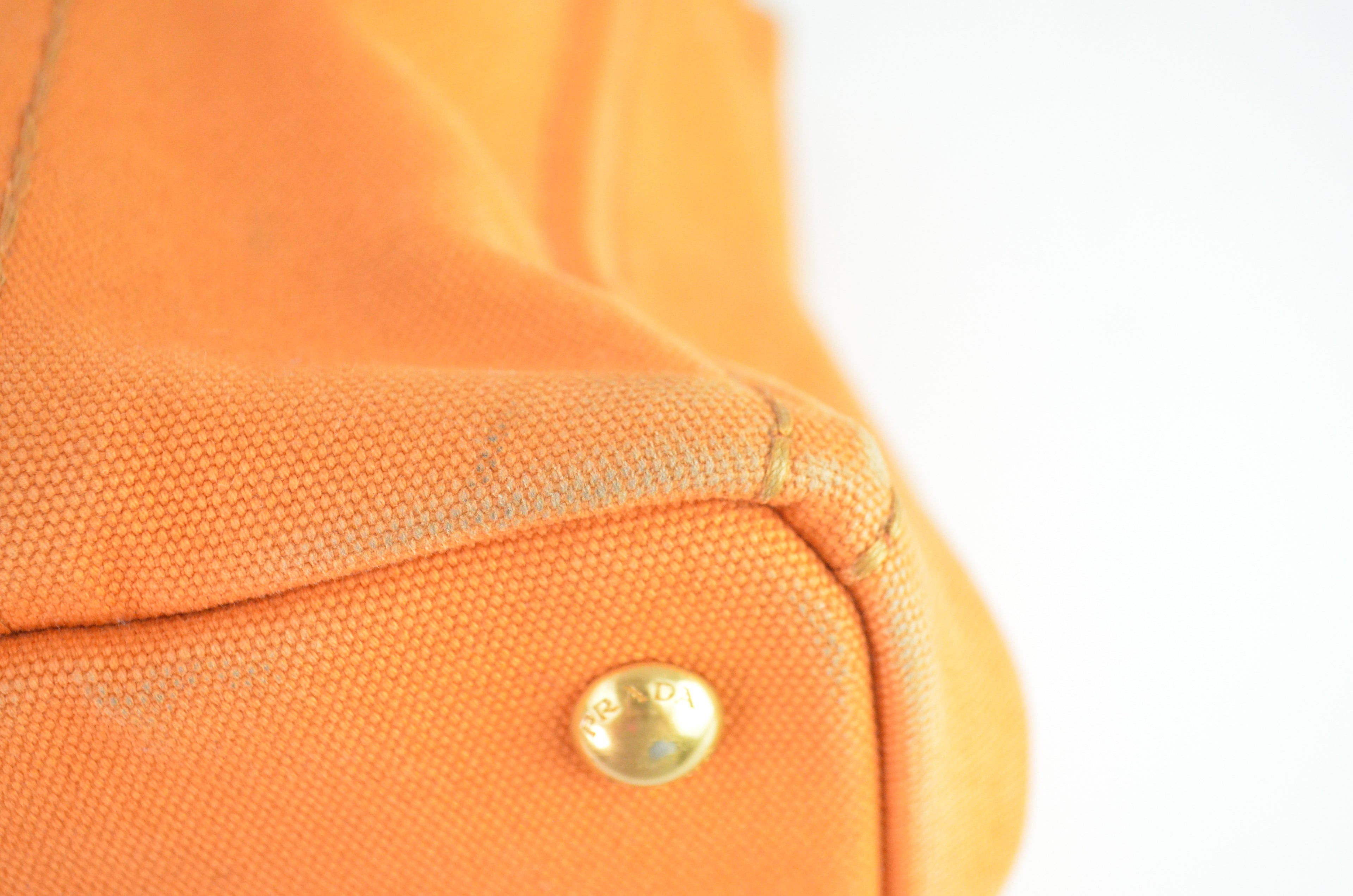 Prada Canapa Canvas Handtasche Orange