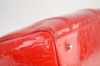 Dior Trotter Boston Bag Lackleder Rot