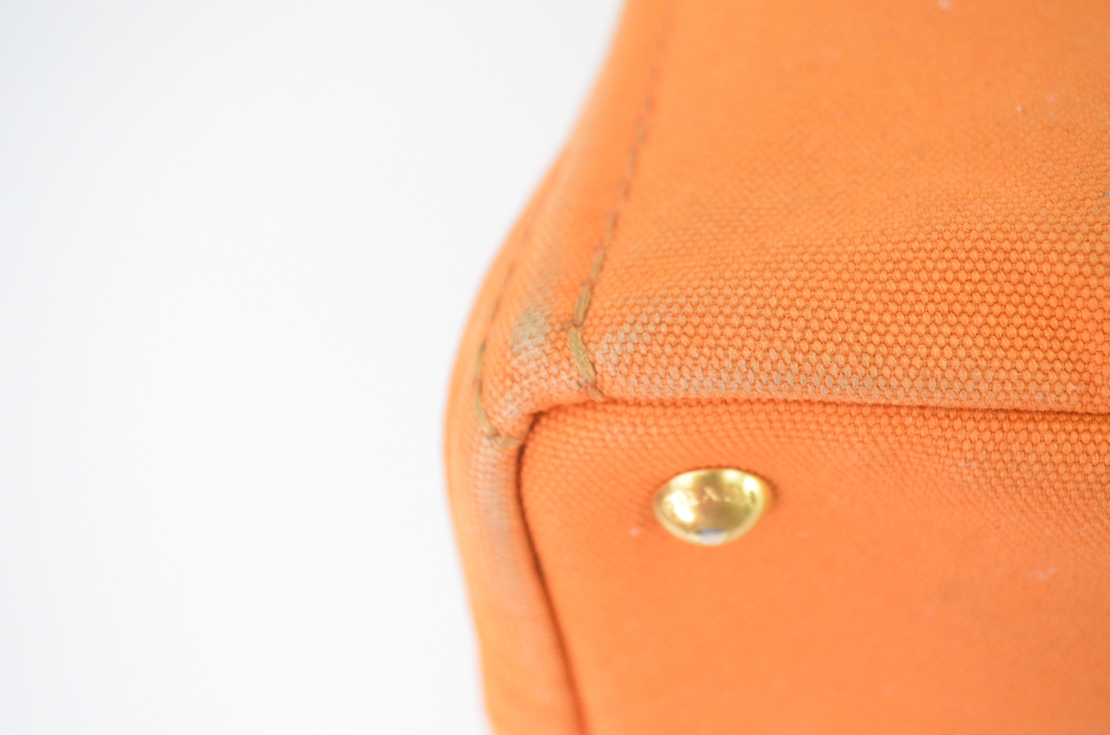 Prada Canapa Canvas Handtasche Orange