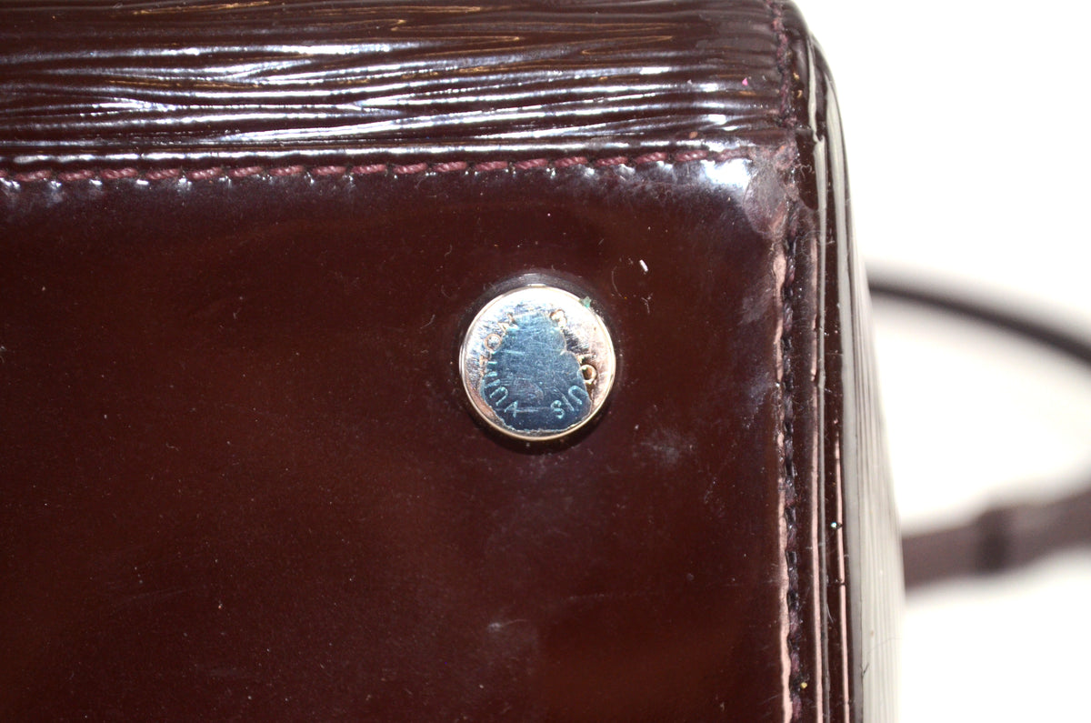 Louis Vuitton Brea MM Epi Electric Prune Bordeaux