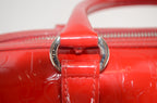 Dior Trotter Boston Bag Lackleder Rot