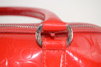 Dior Trotter Boston Bag Lackleder Rot