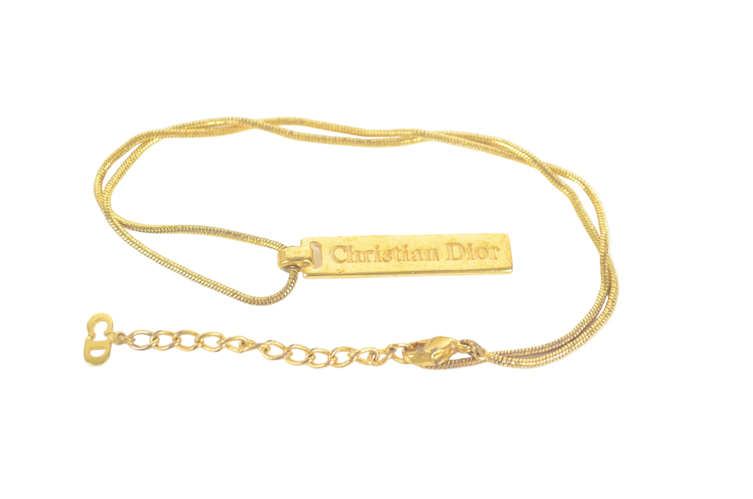 Christian Dior Anhänger und Kette