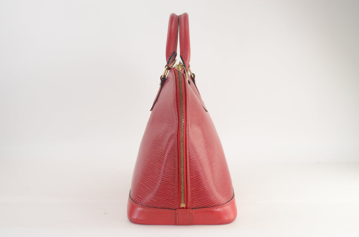 Louis Vuitton Alma PM Epi Leder Rot