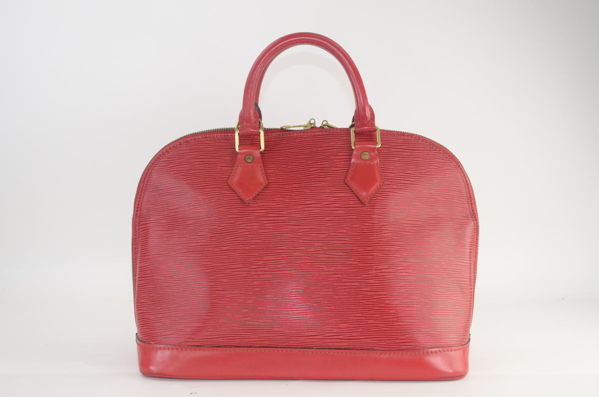 Louis Vuitton Alma PM Epi Leder Rot