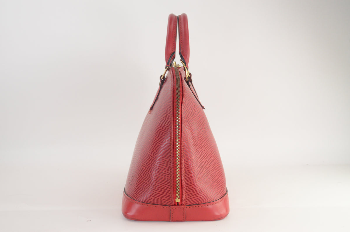 Louis Vuitton Alma PM Epi Leder Rot