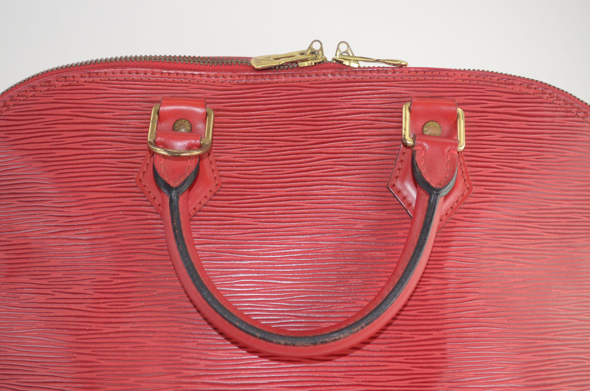 Louis Vuitton Alma PM Epi Leder Rot