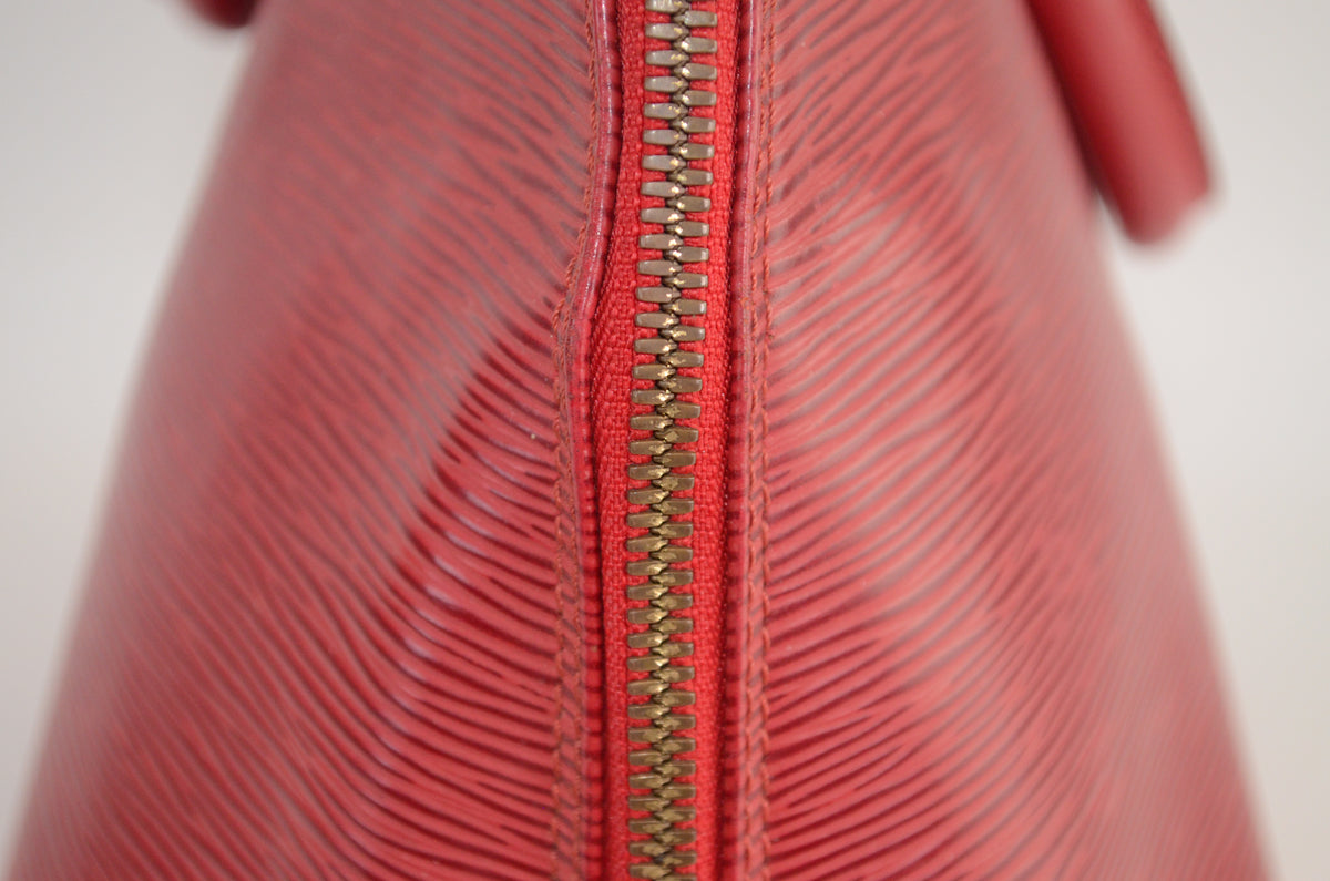 Louis Vuitton Alma PM Epi Leder Rot