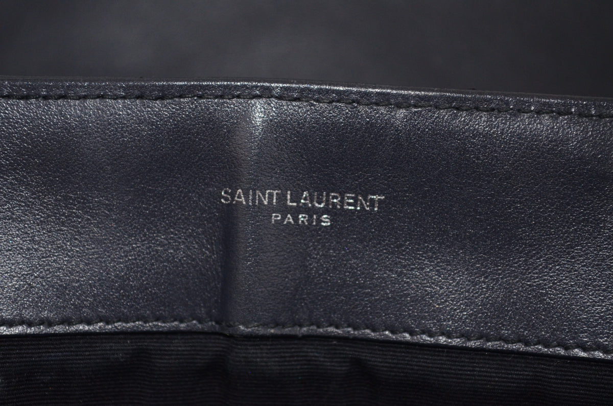 Saint Laurent Lou Lou Puffer Lammleder Schwarz
