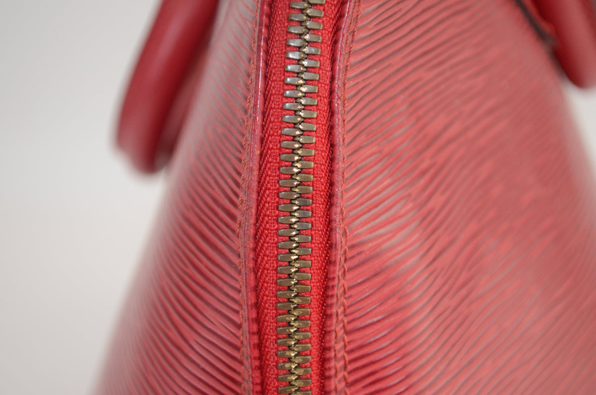 Louis Vuitton Alma PM Epi Leder Rot