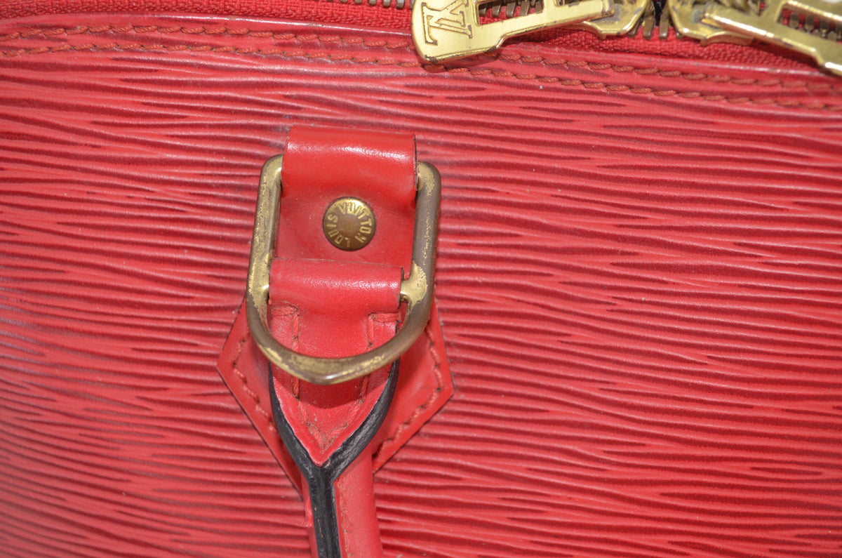 Louis Vuitton Alma PM Epi Leder Rot