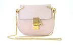 Chloé Drew Mini Umhängetasche Leder Rosa