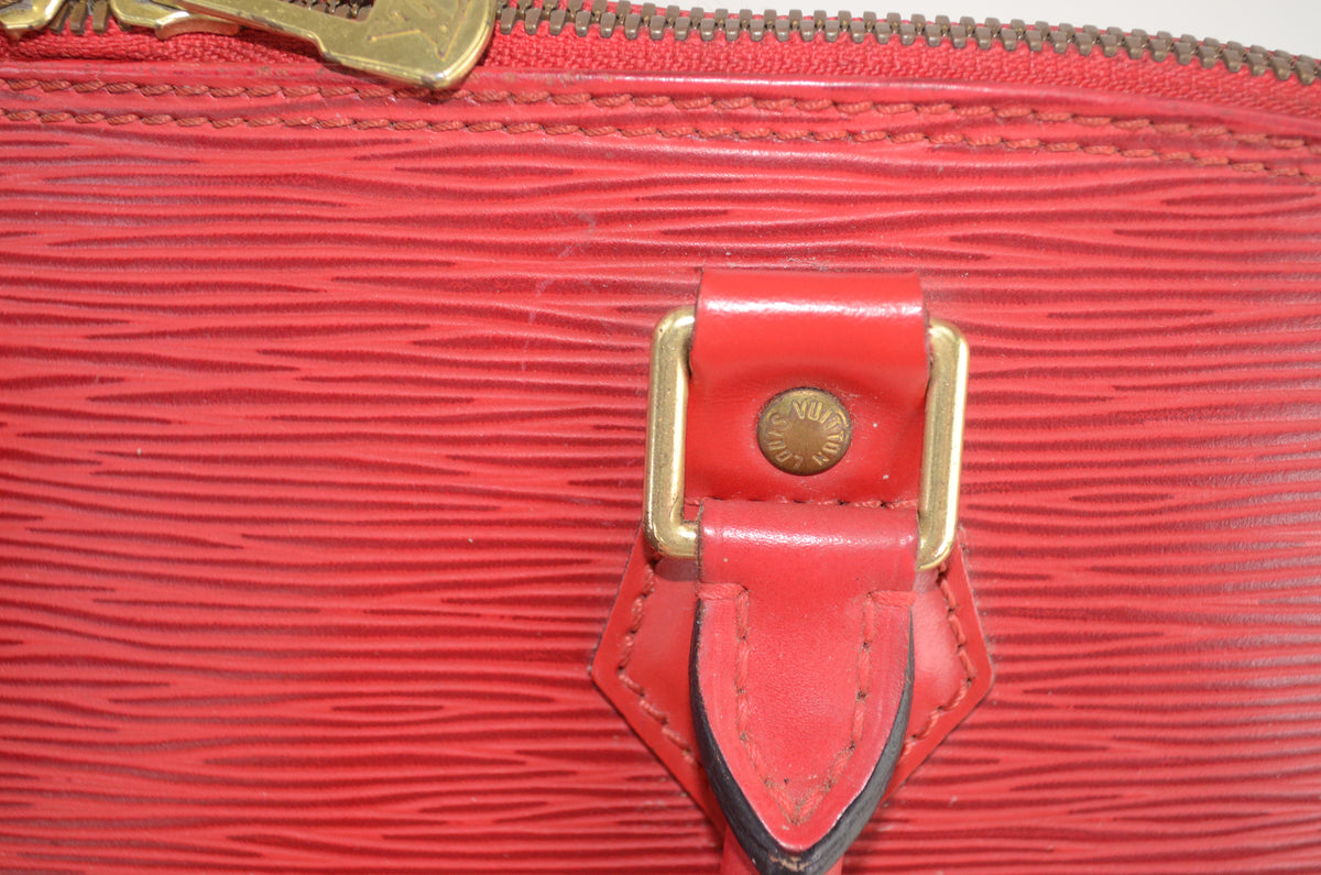 Louis Vuitton Alma PM Epi Leder Rot