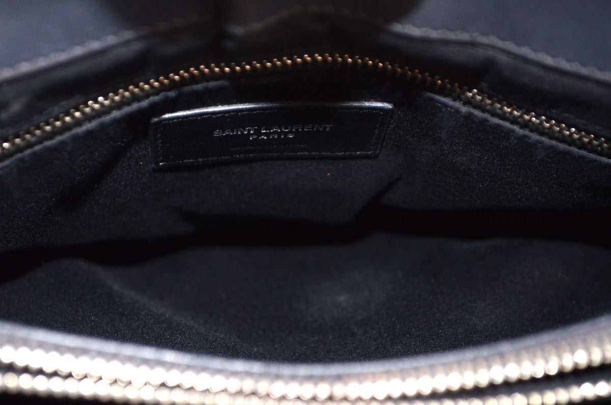 Saint Laurent Lou Lou Puffer Lammleder Schwarz