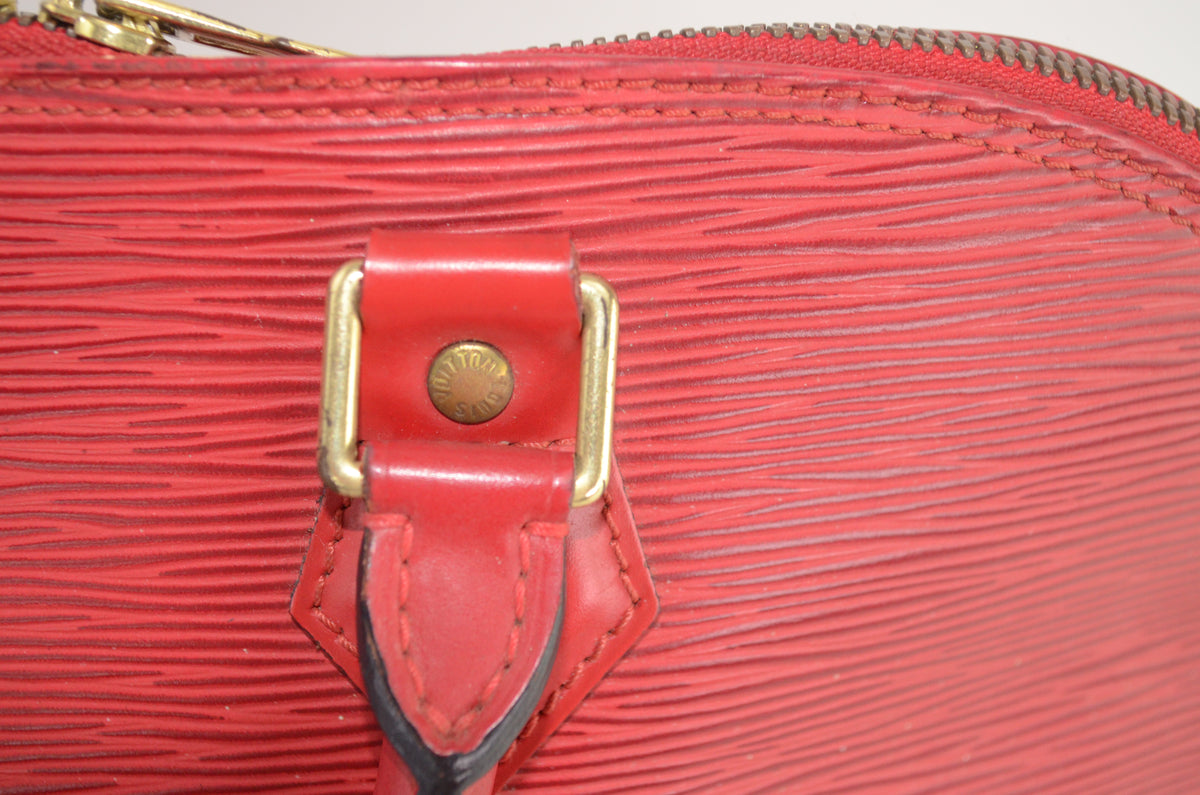 Louis Vuitton Alma PM Epi Leder Rot