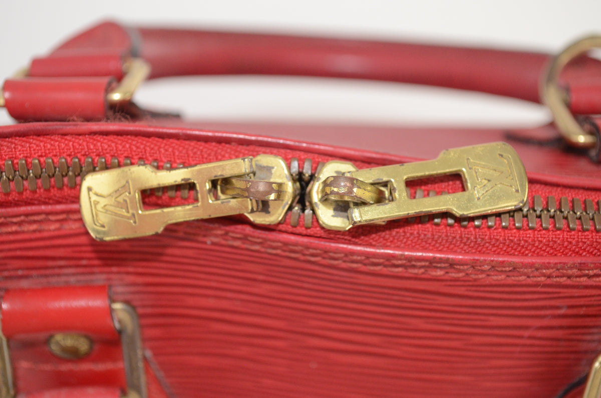 Louis Vuitton Alma PM Epi Leder Rot