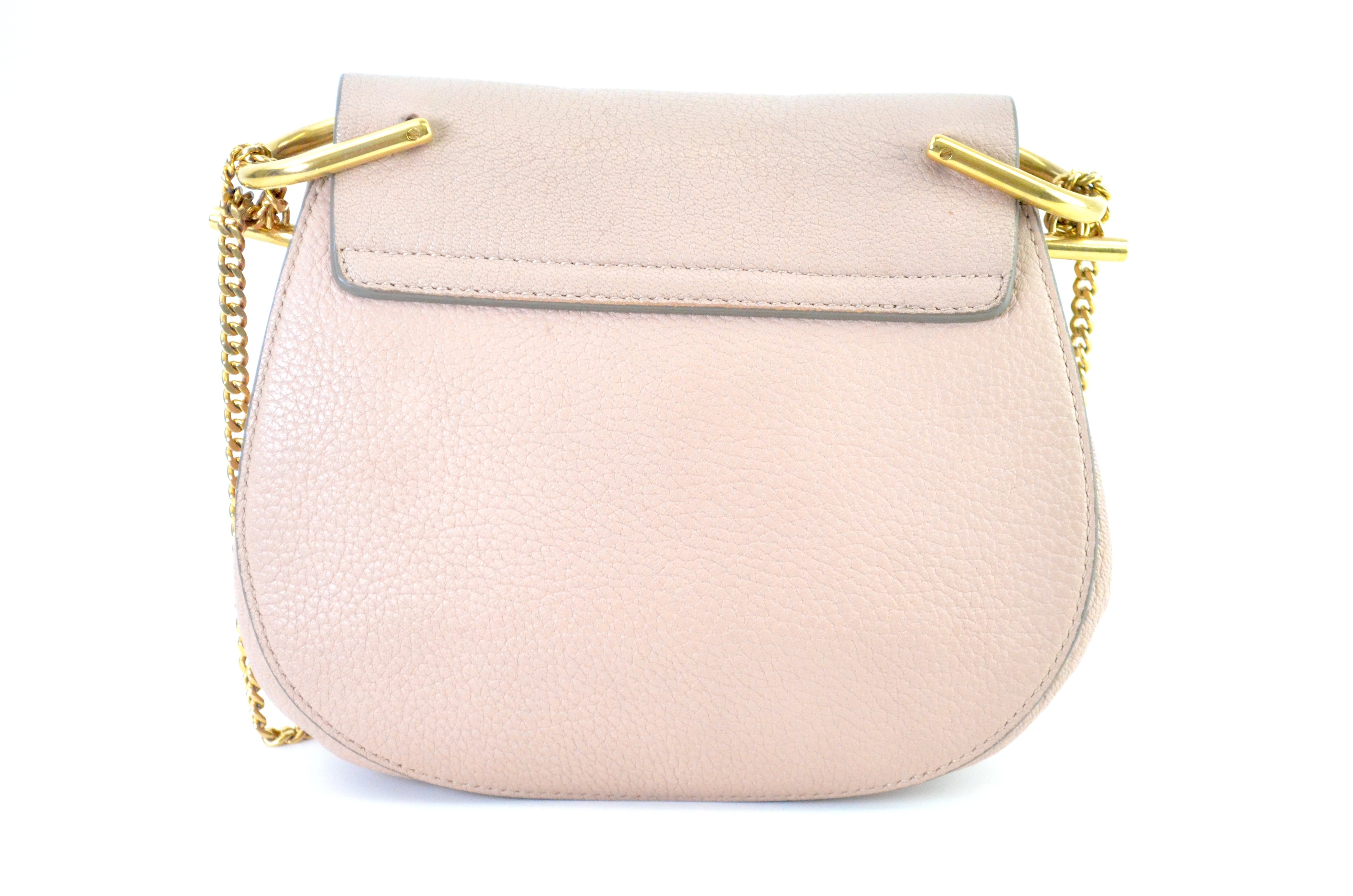 Chloé Drew Mini Umhängetasche Leder Rosa