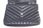 Saint Laurent Lou Lou Puffer Lammleder Schwarz