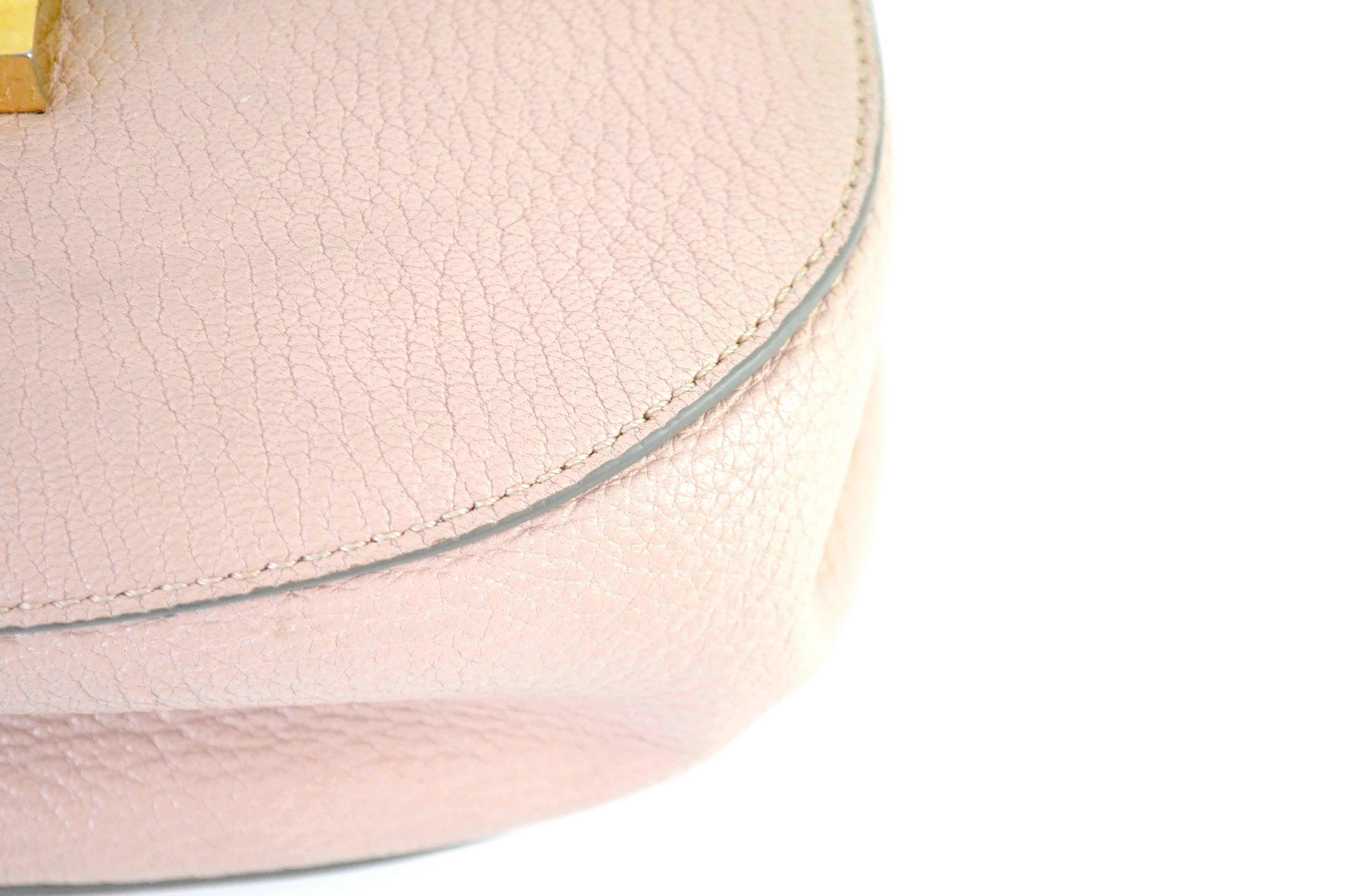 Chloé Drew Mini Umhängetasche Leder Rosa