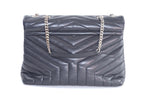Saint Laurent Lou Lou Puffer Lammleder Schwarz