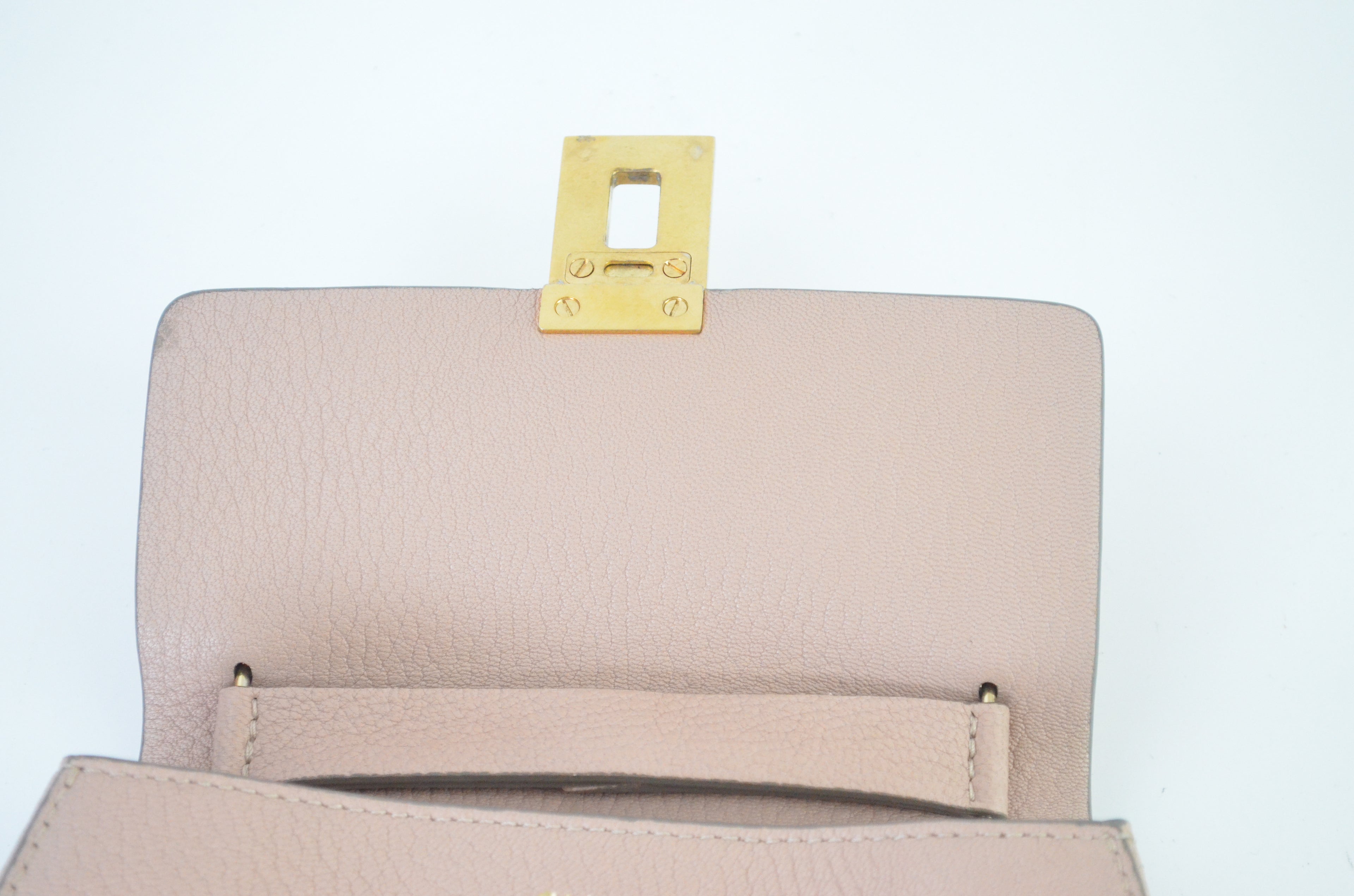 Chloé Drew Mini Umhängetasche Leder Rosa