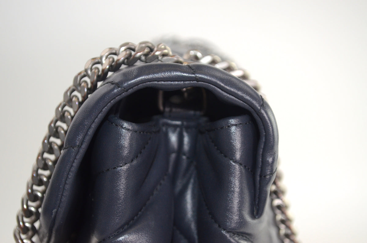 Saint Laurent Lou Lou Puffer Lammleder Schwarz
