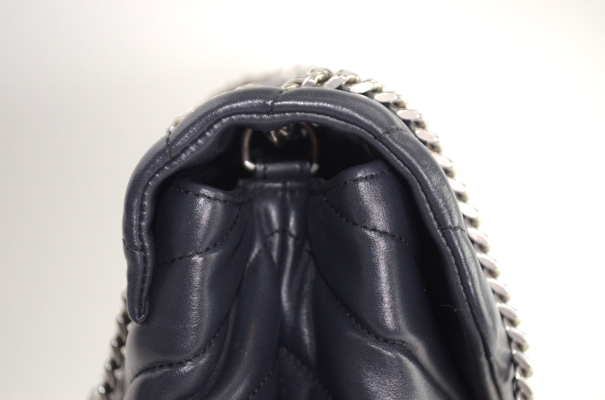 Saint Laurent Lou Lou Puffer Lammleder Schwarz