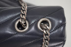 Saint Laurent Lou Lou Puffer Lammleder Schwarz