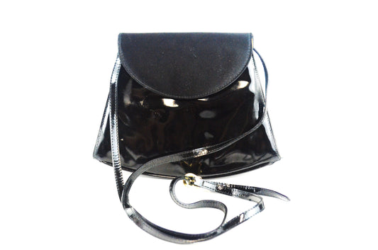 Salvatore Ferragamo Lackleder Umhängetasche