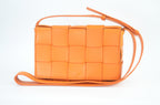 Bottega Veneta Intrecciato Camera Bag Umhängetasche Leder Orange