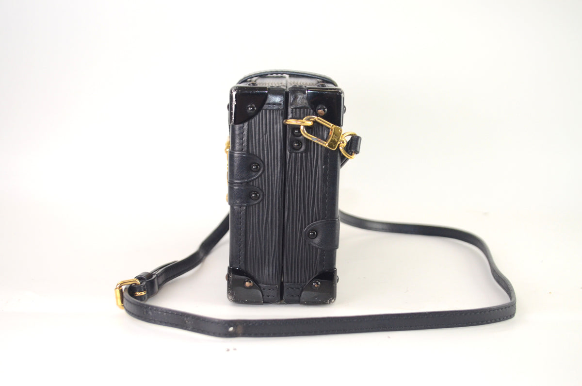 Louis Vuitton Petite Malle Epi Leder Schwarz 3 Crosses