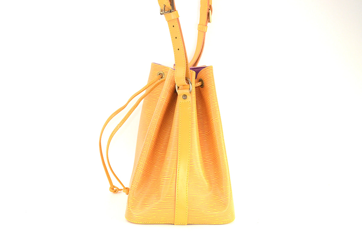 Louis Vuitton Petit Noé Epi Leder Gelb
