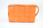 Bottega Veneta Intrecciato Camera Bag Umhängetasche Leder Orange
