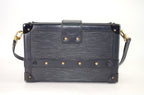 Louis Vuitton Petite Malle Epi Leder Schwarz 3 Crosses