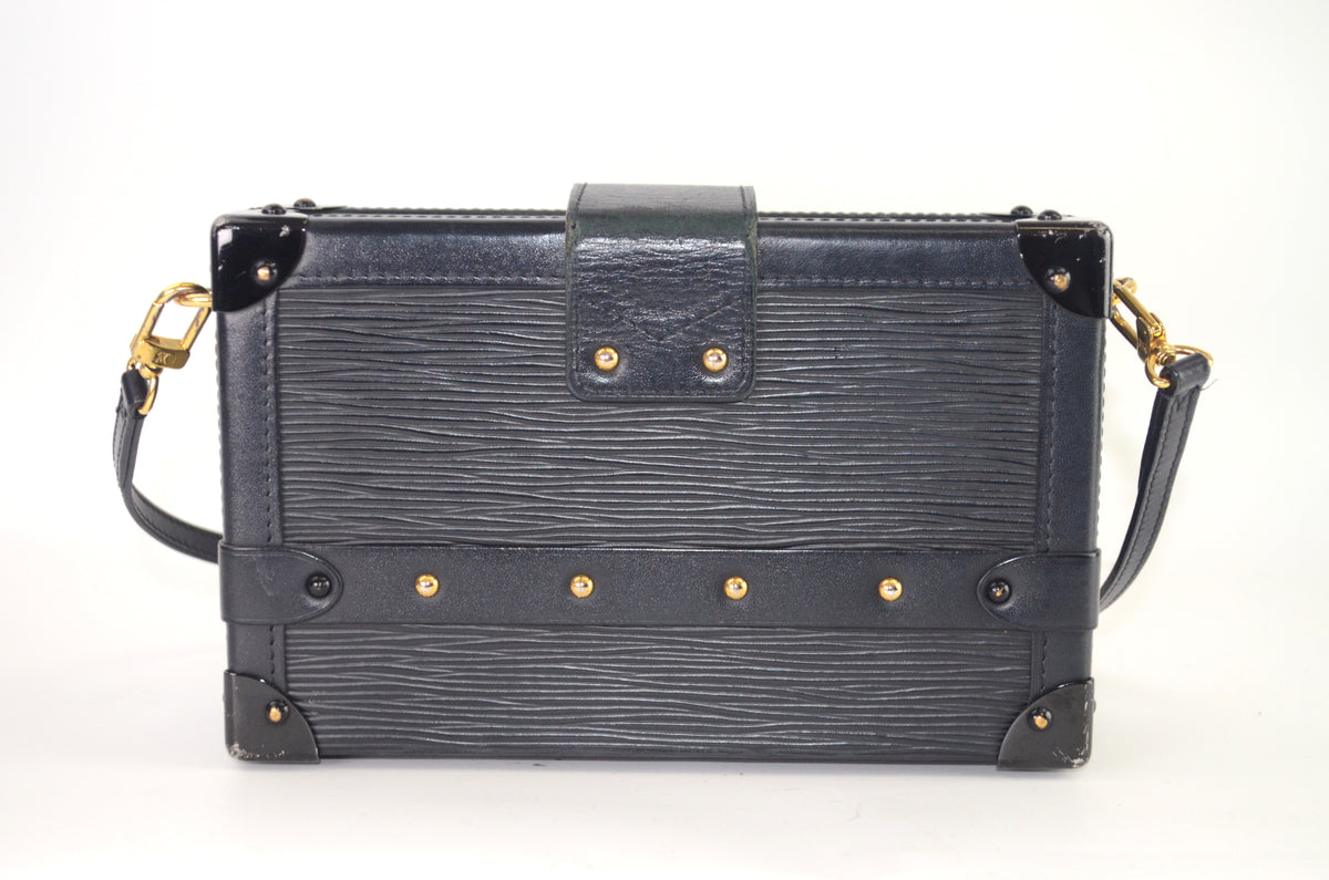 Louis Vuitton Petite Malle Epi Leder Schwarz 3 Crosses