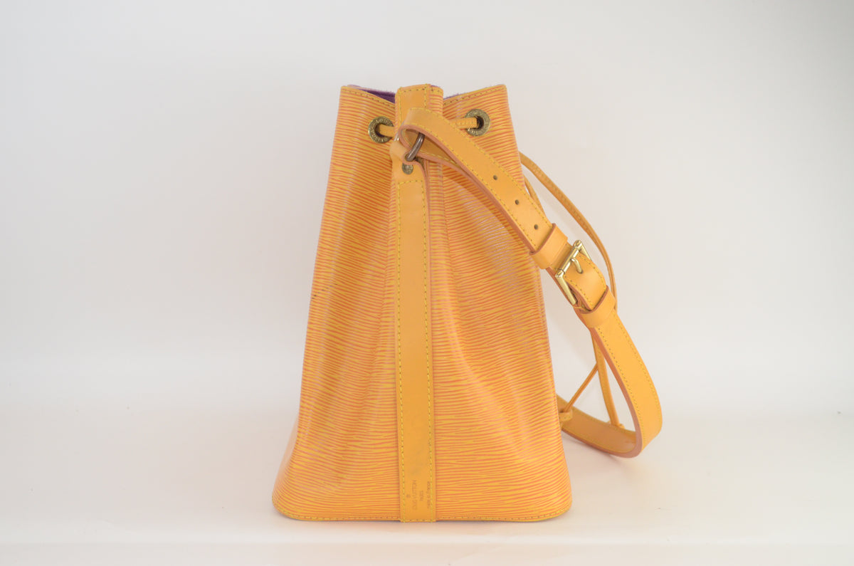 Louis Vuitton Petit Noé Epi Leder Gelb