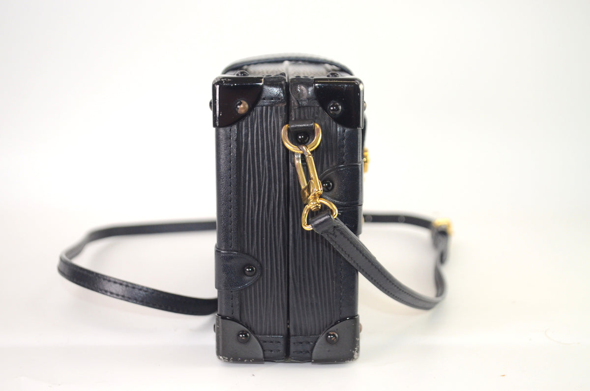 Louis Vuitton Petite Malle Epi Leder Schwarz 3 Crosses