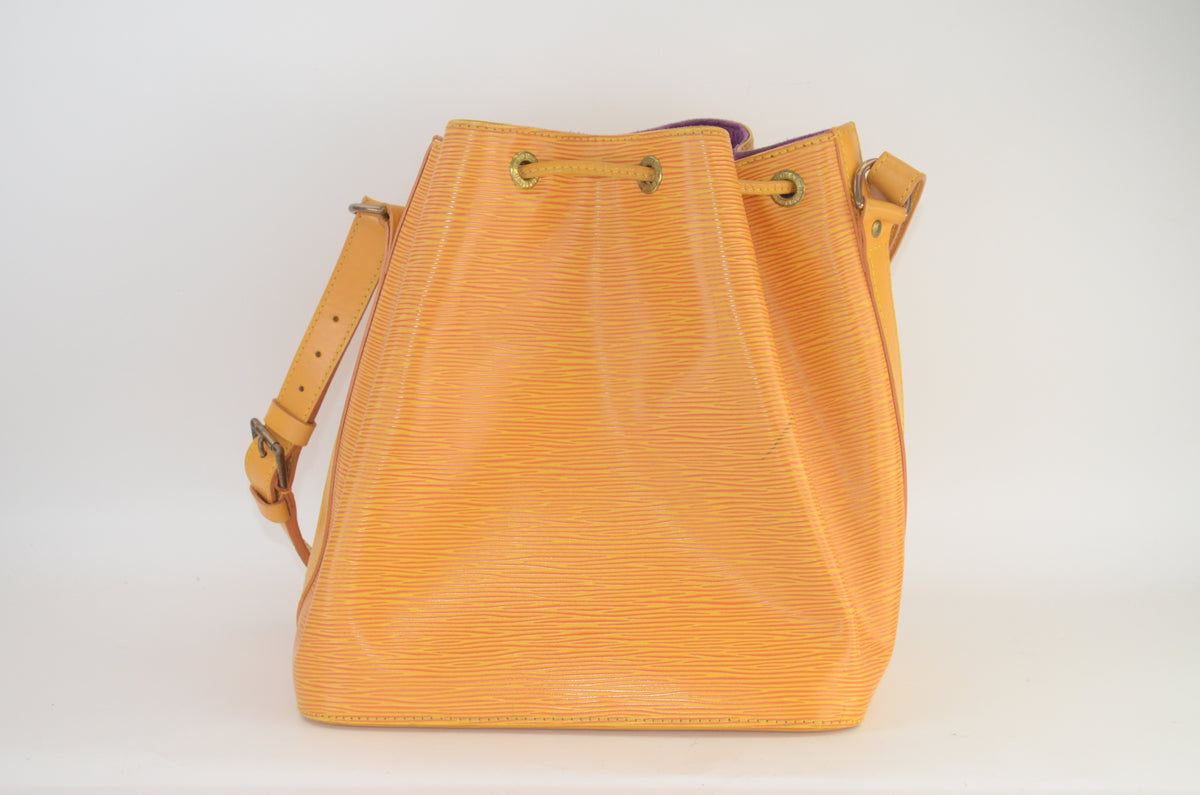 Louis Vuitton Petit Noé Epi Leder Gelb