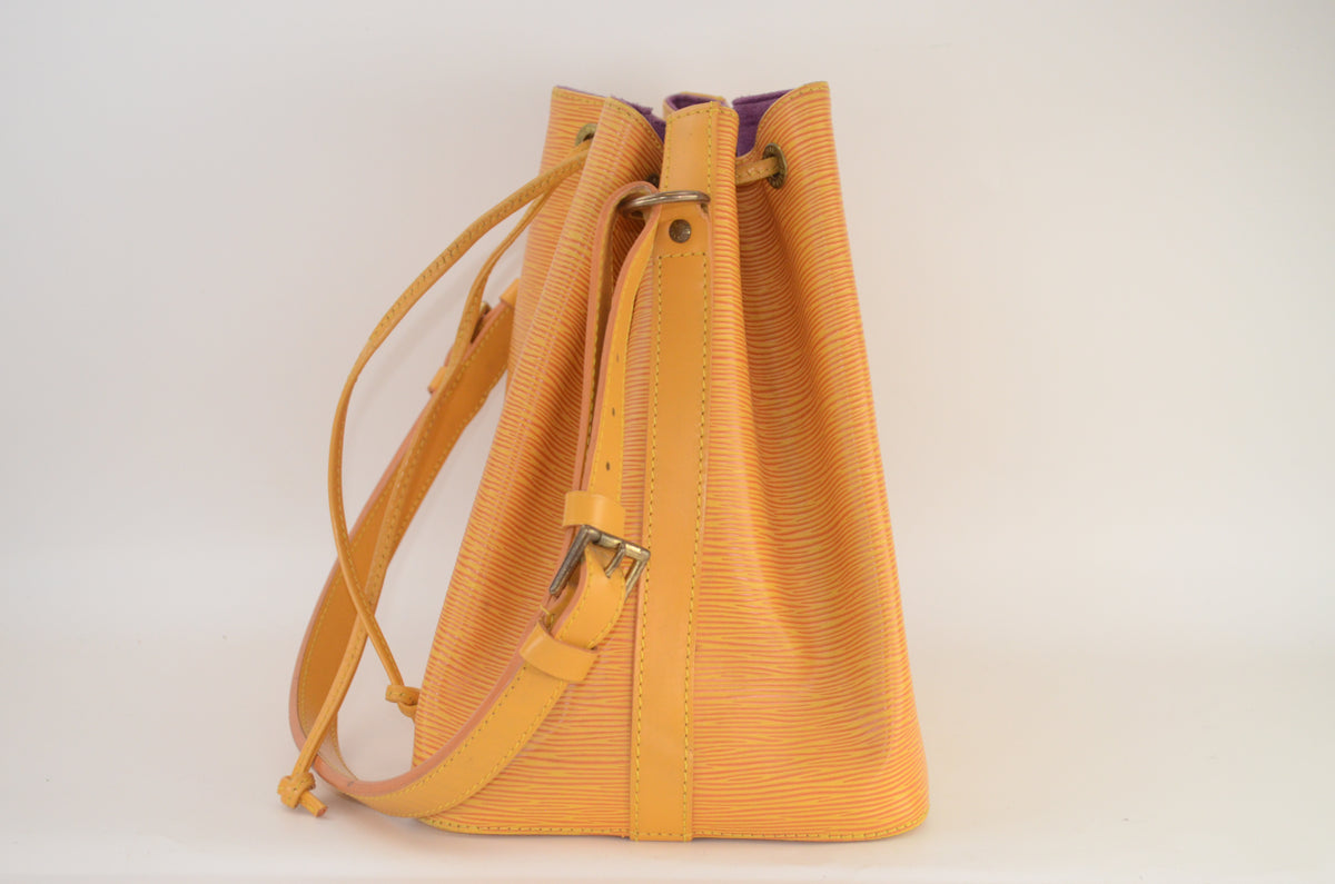 Louis Vuitton Petit Noé Epi Leder Gelb